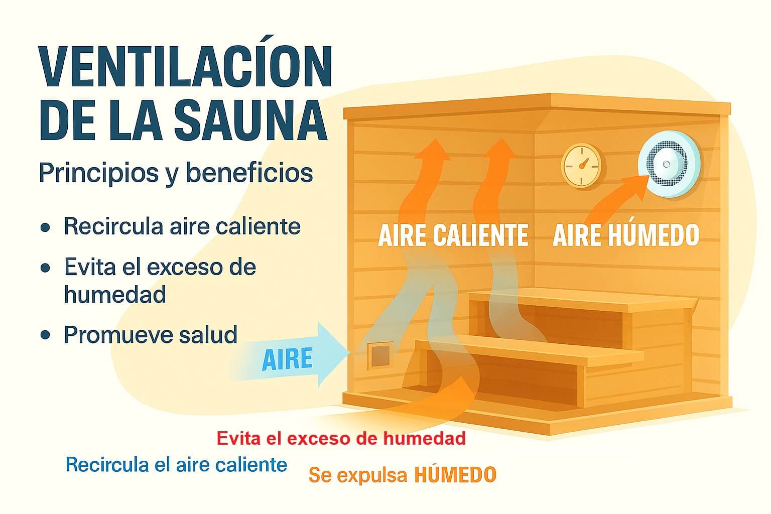 Ventilador MM‑S beneficios de ventilacion para sauna